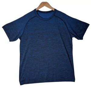 Men's Lululemon Metal Vent Tech Short Sleeve Shirt Dark Royal / Black Size XL